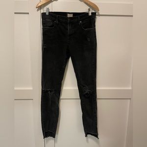 Washed Black Slim Distressed ABLE Jeans